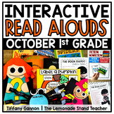 First Grade Interactive Read Aloud Lessons OCTOBER Bundle 
