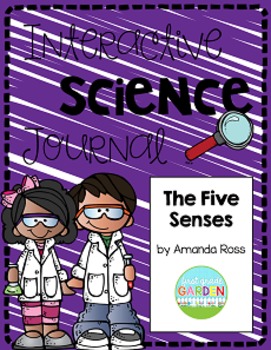 Preview of First Grade Interactive Science Journal: The Five Senses {Editable}