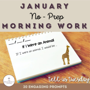 Preview of First Grade January No-Prep Morning Work