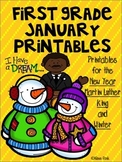 First Grade January Printables