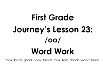 Preview of First Grade Journey's-Lesson 23:  /oo/ blend