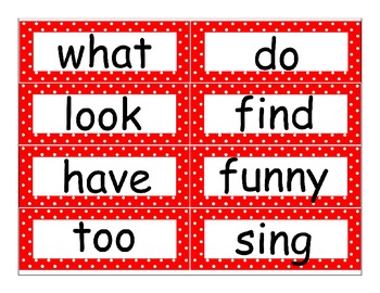 First Grade Journeys High Frequency Word Wall (Red Polka Dot) by Debbie ...