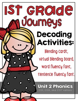 Preview of First Grade Journeys Phonics and Decoding Activities Unit 2