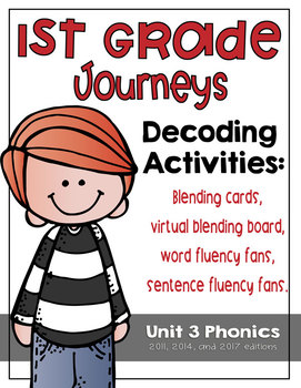 Preview of First Grade Journeys Phonics and Decoding Activities Unit 3