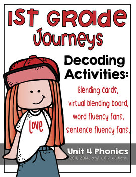 Preview of First Grade Journeys Phonics and Decoding Activities Unit 4