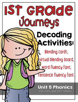 Preview of First Grade Journeys Phonics and Decoding Activities Unit 5