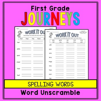 journeys spelling grade 1