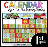 First Grade June Calendar End of the Year Digital Google S