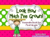 First Grade Keepsake Book with Samples from Beginning and 