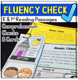 Fluency Passages Comprehension 1st Grade Kindergarten