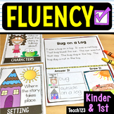 Fluency Passages Reading Comprehension First  Grade Kindergarten