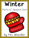 First Grade Language: Winter Parts of Speech Sort