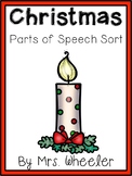 First Grade Language: Christmas Parts of Speech Sort