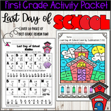 First Grade Last Days of School Review and Activity Packet 