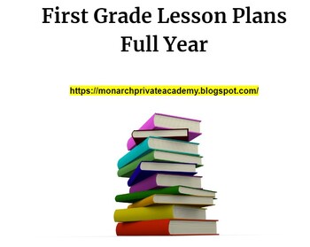 Preview of First Grade Lesson Plans Full Year