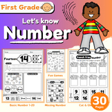 First Grade Let's Know the Number Math Teen Worksheets Tra