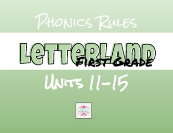 Preview of First Grade Letterland (aligned)-Phonics Rules Units 11-15