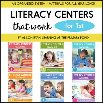 Preview of Literacy Centers for First Grade | Complete Bundle for the Year