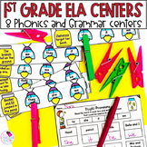 1st Grade Spring ELA Centers - Grammar - Phonics