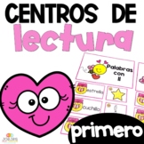 First Grade Literacy Centers Spanish February Centros de l