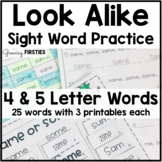 First Grade Look Alike Words | Self Monitoring Reading | C