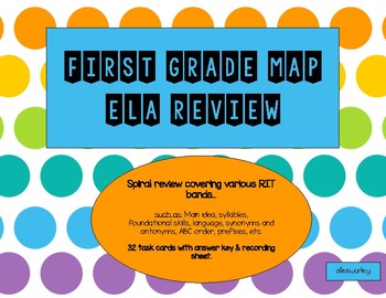 Preview of NWEA First Grade Review (MAP growth) RIT 141-190+