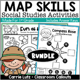 First Grade Map Skills Activities Bundle