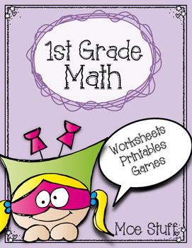 Preview of Common Core Math Grade K/1 Worksheets & Games