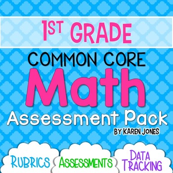 Preview of First Grade Math Assessments {CCSS ALL STANDARDS}