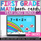 First Grade Math Centers No-Prep Math Games YEAR LONG Bund