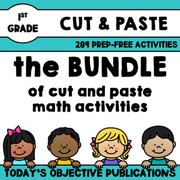 Preview of First Grade Math Bundle (Cut and Paste)