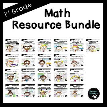 Preview of First Grade Math Bundle (Standards-Aligned)