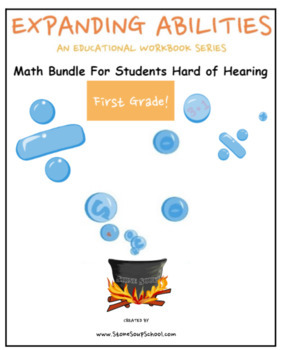 Preview of Grade 1, CCS: Math Bundle: Geo, Alg, M&D, Base 10 for the Hard of Hearing