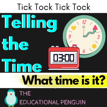 Preview of First Grade Math Center | Telling the Time - BOOM CARDS
