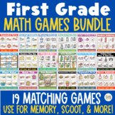 First Grade Math Centers Bundle | Memory Games