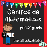 First Grade Math Centers - Spanish