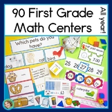 First Grade Math Centers Year Long Bundle | Back to School