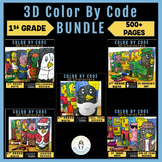 First Grade Math | Color By Code BUNDLE