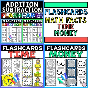 printable first grade math flash cards