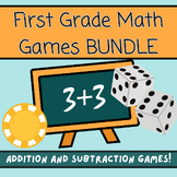 First Grade Math Games BUNDLE