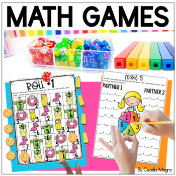 Preview of First Grade Math Games FALL Beginning of the Year 1st Grade