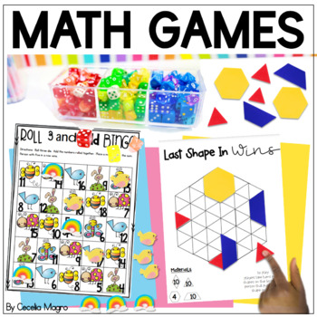 Preview of First Grade Math Games End of the Year 1st Grade Beginning of Year 2nd Grade