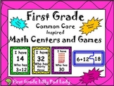First Grade Math Centers and Games