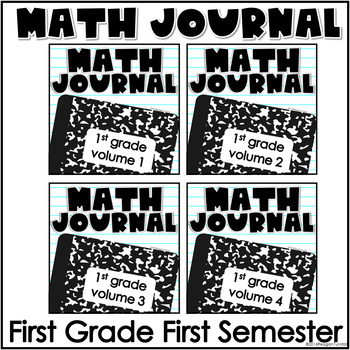 Preview of First Grade Math Journal Bundle First Semester
