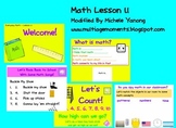First Grade Math - Lesson 1.1 Support File