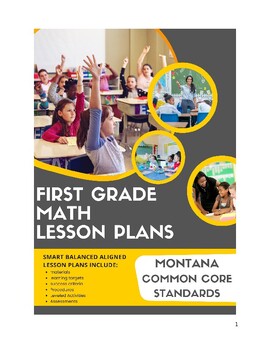 Preview of First Grade Math Lesson Plans - Montana Common Core