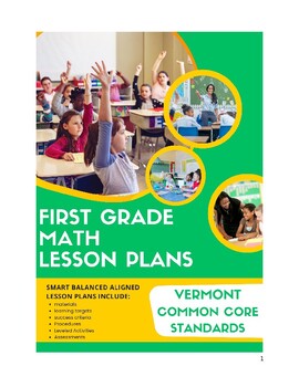 Preview of First Grade Math Lesson Plans - Vermont Common Core