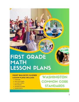 Preview of First Grade Math Lesson Plans - Washington Common Core