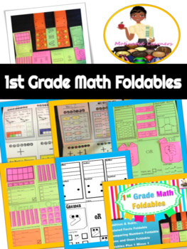 Preview of First Grade Math | Math Interactive Notebook | 1st Grade Math Activities