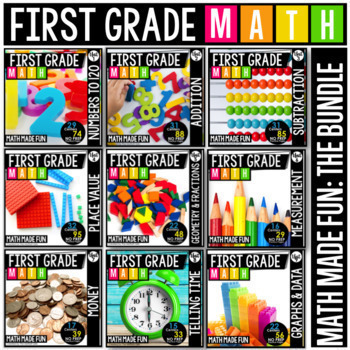 Preview of 1st Grade Math Place Value, Addition and Subtraction Charts, Worksheets, Posters